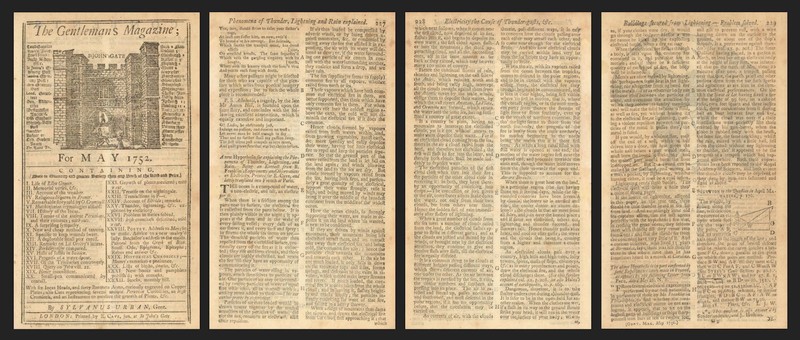 Benjamin Franklin's Hypothesis for explaining… Thunder, Lightning & Rain 1752