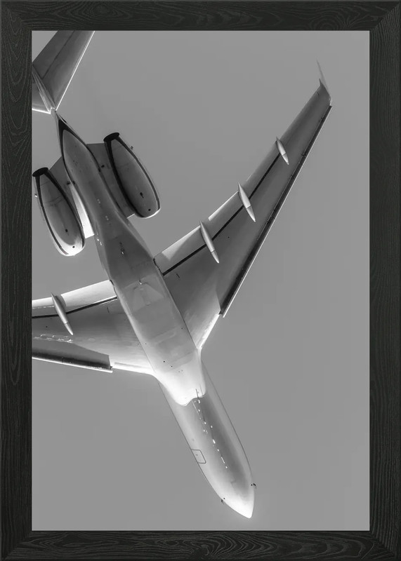 Global 6000 artwork Framed Wall Art Poster Canvas Print Picture
