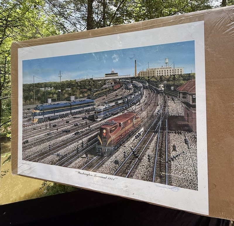 1991 SIGNED Robert West Washington Terminal 1951 Print gallery