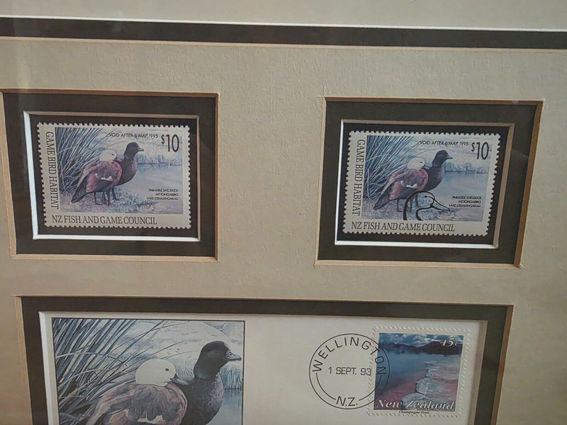 VTG 1993 ADELE EARNSHAW Print & Stamp Hand SIGNED Framed LTD ED NEW ZEALAND gallery