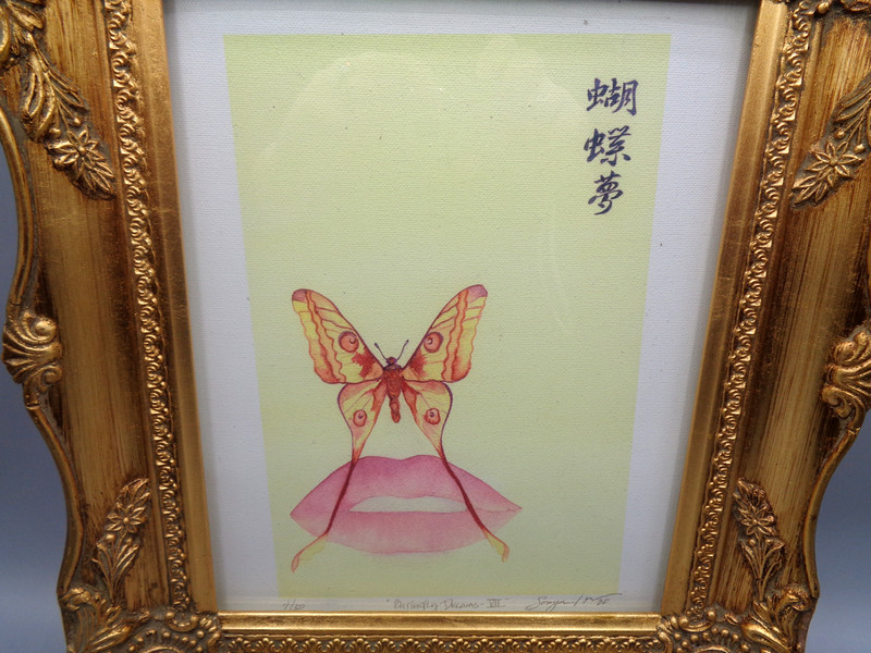 Butterfly Art Print Signed Limited Edition Feminine Wall Decor Surreal Style gallery