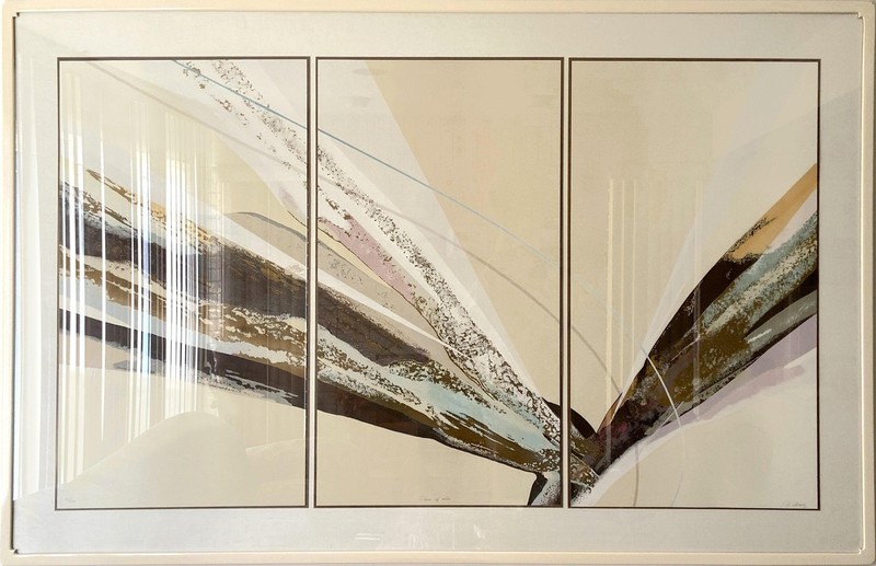 Elba Alvarez, Poem of Color, Set of Three Screenprints (Triptych), signed and nu
