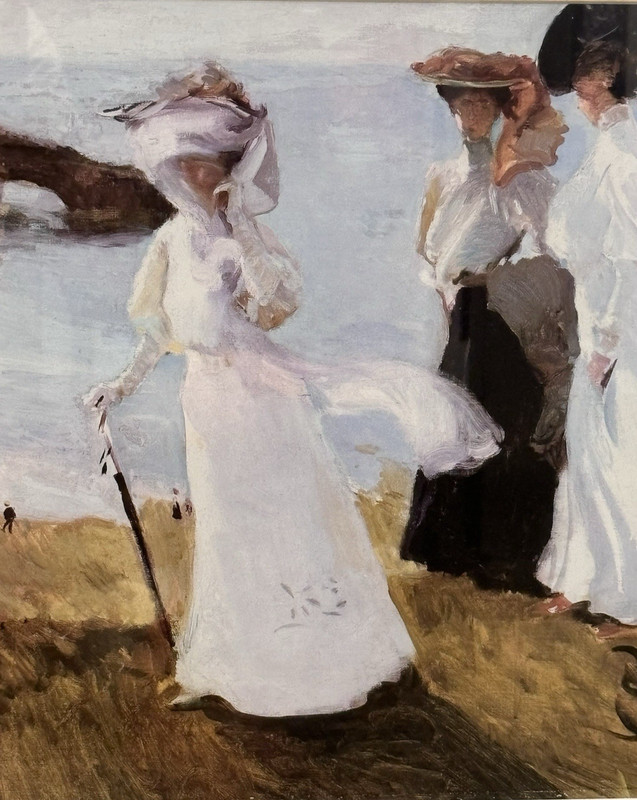 LARGE Framed Matted Beautiful! Joaquin Sorolla Print, Stunning Fine Art Decor gallery