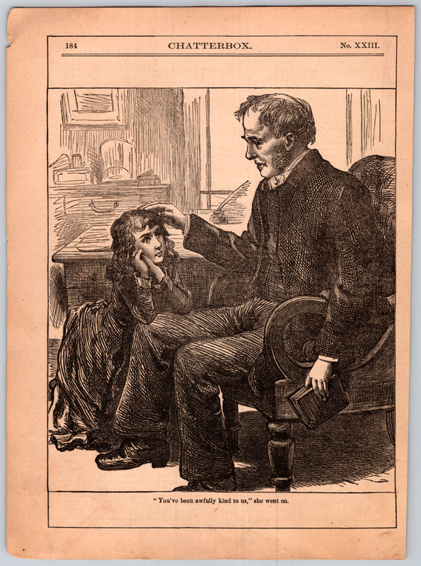 1882 Print Illustration You’ve been awfully kind to us she went on