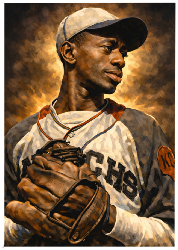 SATCHEL PAIGE * Kansas City Monarchs * BASEBALL * Novelty Art Card * ATC ACEO