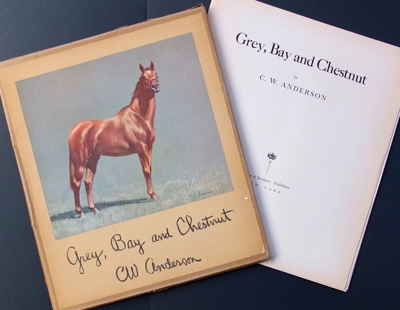 "Grey, Bay And Chestnut" By C.W. Anderson 1955 Portfolio Of 10 Horse Prints
