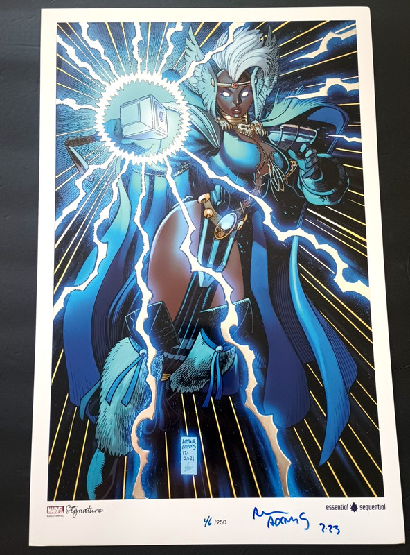 STORM Premium Foil ART PRINT ~ signed SDCC 2025 ARTHUR ADAMS LE xx/250 11×17