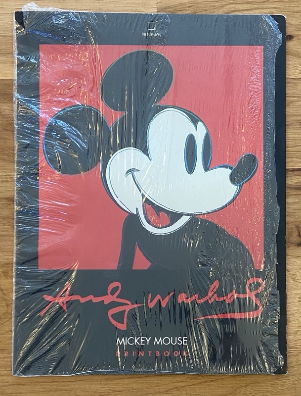 Vintage Andy Warhol Mickey Mouse Sealed Print Book with 6 Reproductions