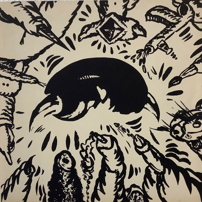 Tomas Esson. Serigraph. Untitled, circa 1988. Serigraph on cardboard.