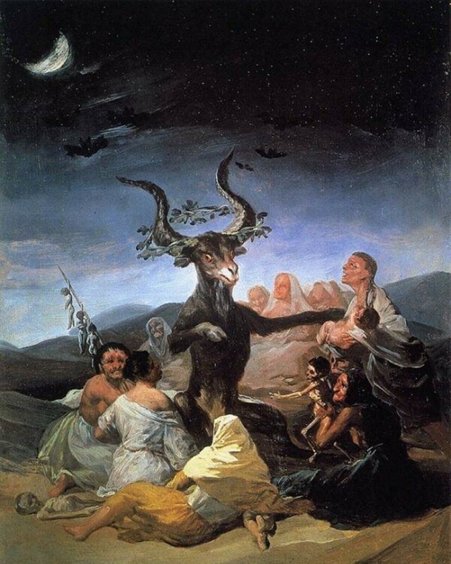1798 Witches' Sabbath by Francisco Goya wall Art Home Decor gallery