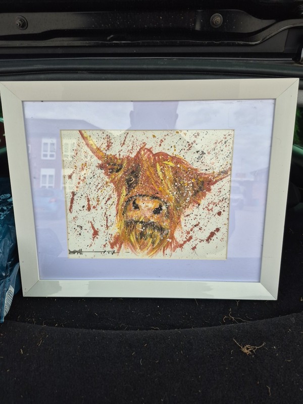 Highland Cow Print Framed Signed Tori Ratcliffe Limited Edition