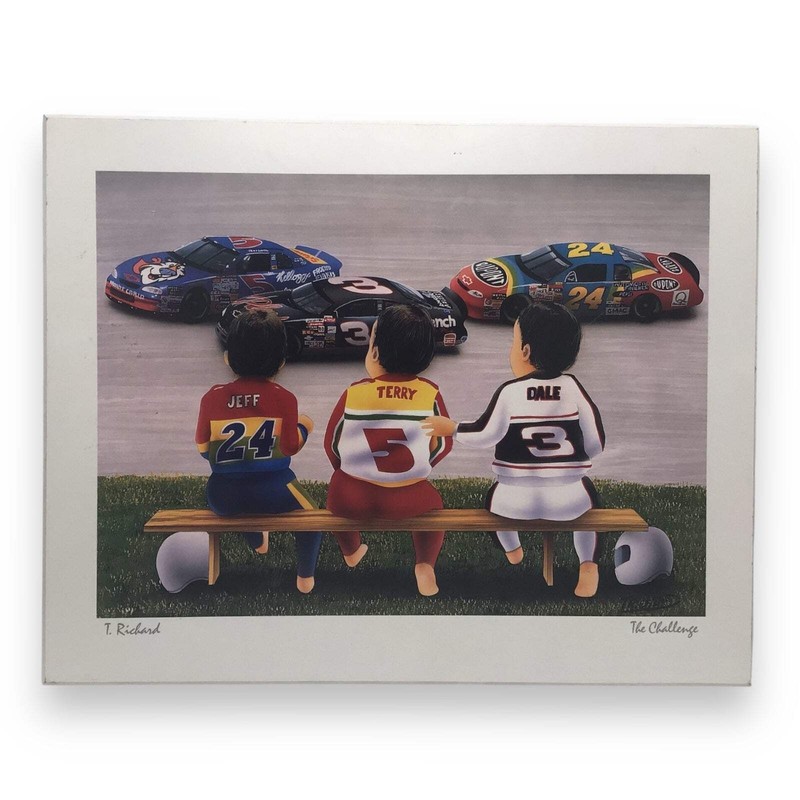 T. Richard «The Challenge» NASCAR Print – 22 x 24 Inches
