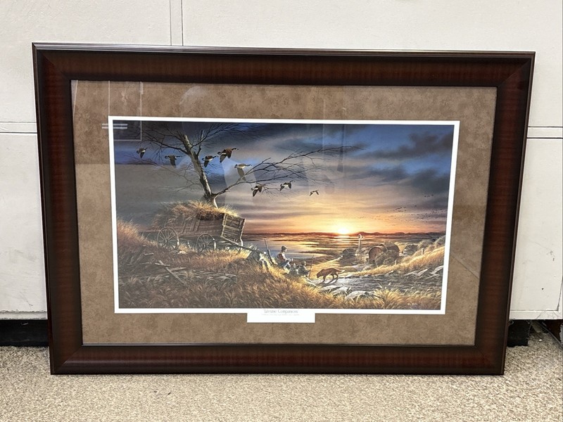 TERRY REDLIN CUSTOM FRAMED / MATTED Lifetime Companions B83