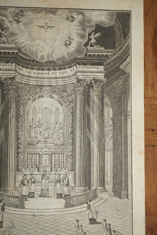 ENGRAVING XVIII° RELIGION COMMUNION JESUS CHRIST GOD POPULAR IMAGERY 1800 gallery
