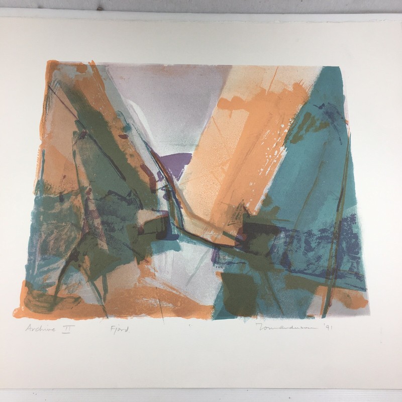 Tom Anderson Signed Colour Print Archive II Curwen 75.5cm X 63.5cm