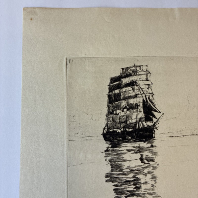 Philip Kappel Etching “In the Caribbean" Sailboat gallery