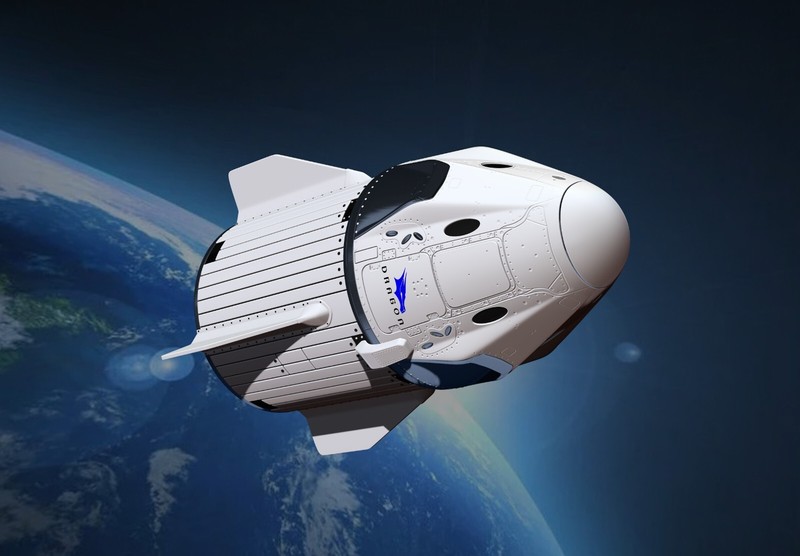 SpaceX Crew Dragon Model Printing – File digital STL – OBJ for 3D Printer
