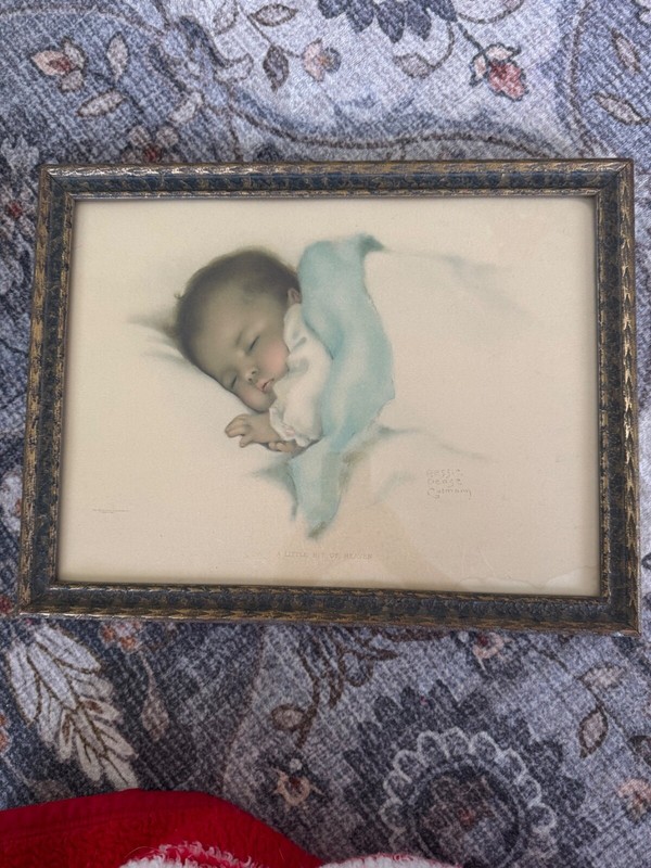 Bessie Pease Gutmann Vintage Print «A Little Bit of Heaven» No. 650 framed