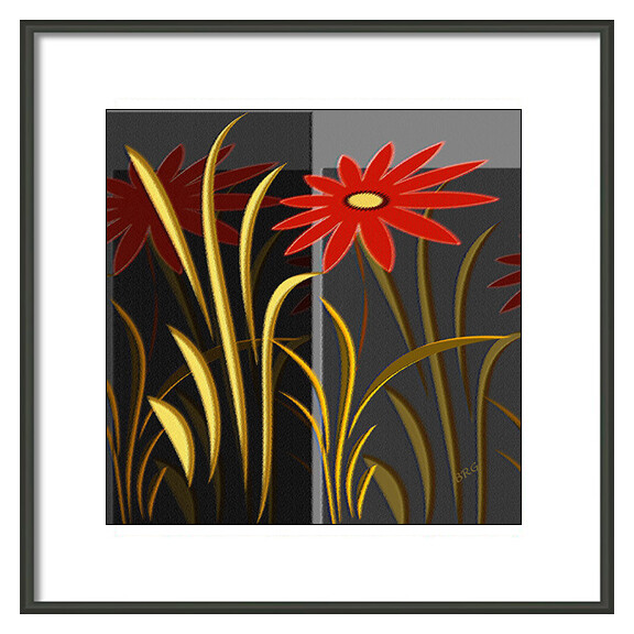Garden, 16″x16″, Framed Fine Art Print
