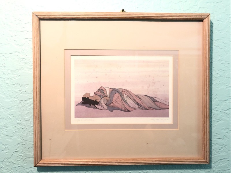 Ioyan Mani Night’s Protection Maxine Noel Canada First Nations Framed Matted Art gallery