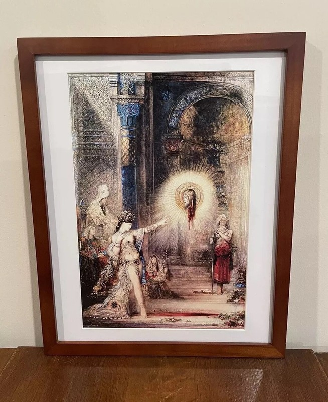 Salome & Head of John the Baptist Gustave Moreau The Apparition 12×15 Wall Art