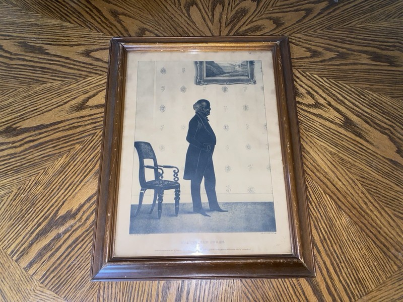 Original Currier & Ives Type Print By Kellogg Martin Van Buren Silhouette