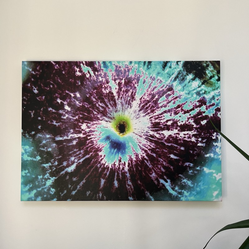 Aubergine – Modern Abstract Wall Art digi print on canvas + wood frame 54×75 cm