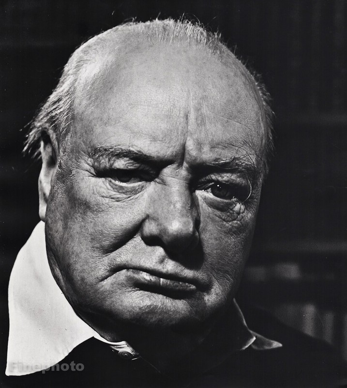 1951/72 WINSTON CHURCHILL Prime Minister UK England PHILIPPE HALSMAN Photo Art