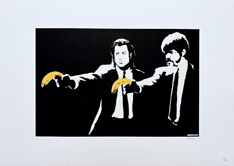 BANKSY – Pulp Fiction – numbered edition 80/150, 70×50 cm (27,6×19,7 in)