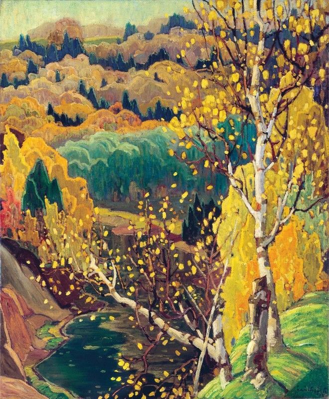 Franklin Carmichael – October Gold VINTAGE poster print Home Decor