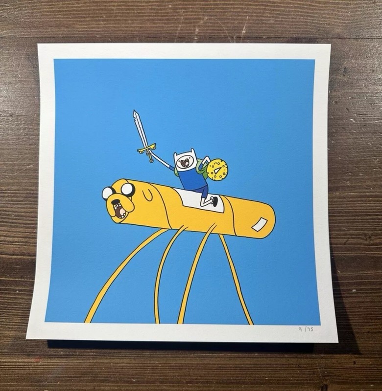 “Adventure Time” Cartoon Art Print Poster By Raid71 BNG Mystery Tube 2024 48/75