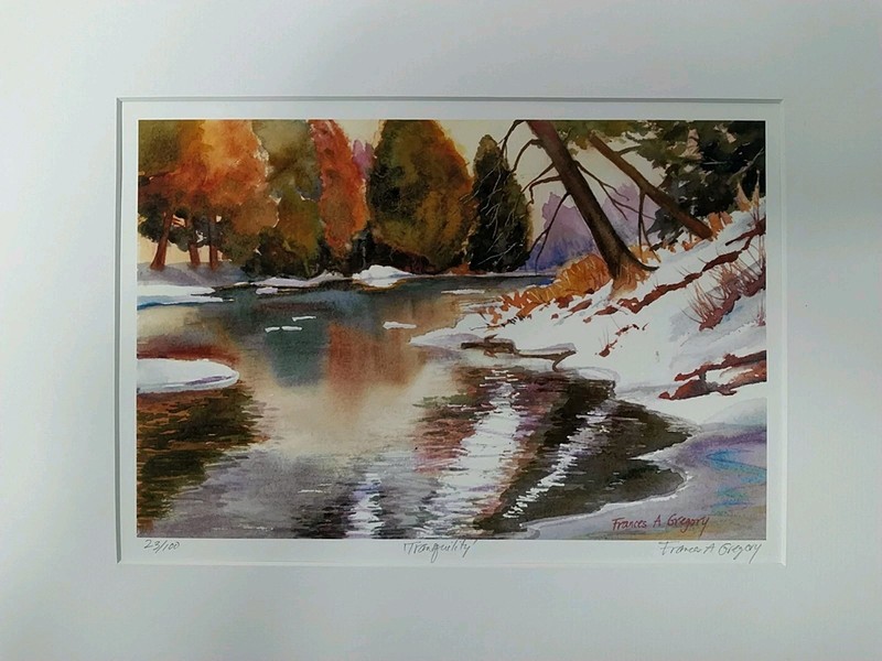 Beautiful Limited Edition Watercolour Print, "Tranquility" By Frances A Gregory gallery