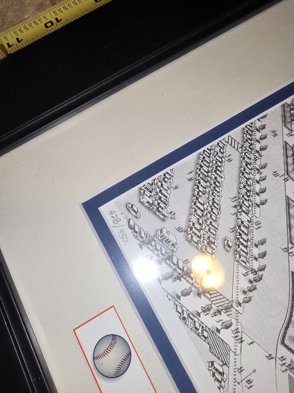 Michael S Smith NEW YORK METS Citi Field Hand Drawn FRAMED ART #/950 Queens Mr gallery