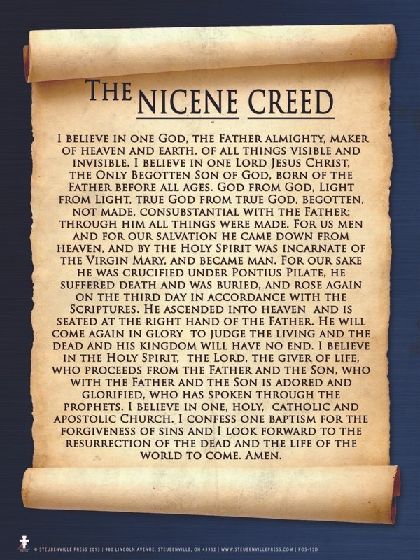 THE NICENE CREED Christian PRINT – Amazing – 8″ x 10″ ready to be framed