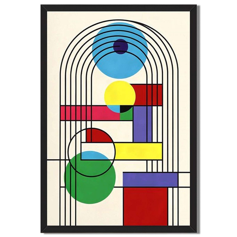 Abstract Geometric Shapes Wall Art Canvas Oil Paintings Reproduction