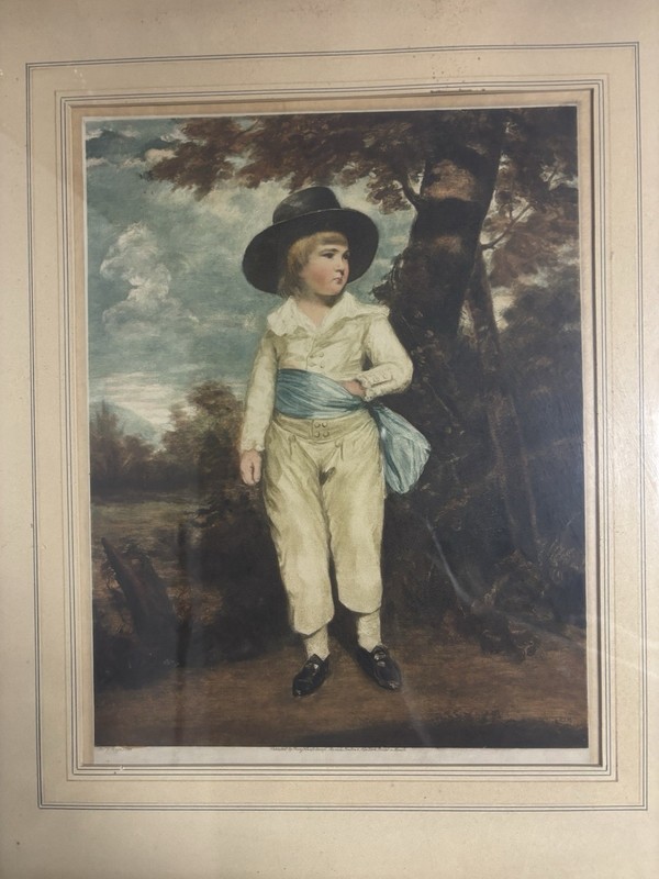Antique Franz Hanfstaengl Photogravure After Sir Joshua Reynolds c.1900 Framed gallery