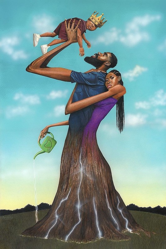 Growth (Family) Art Print by Manasseh Johnson Sr. 11 x 14 in. Paper New Unframed