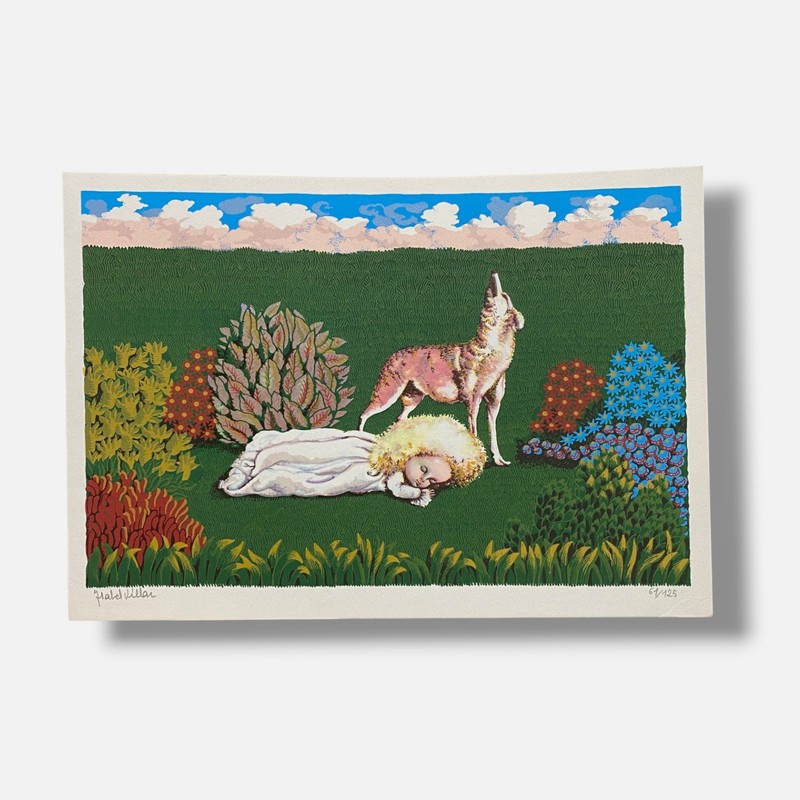 Isabel Villar «Niña con Lobo» Fine Art Print | 34 x 24 cm
