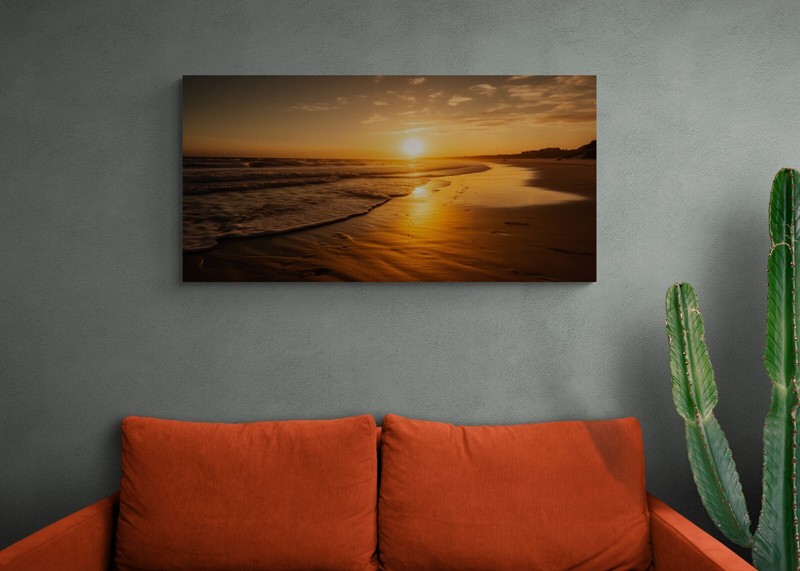 Sea Beach Sunset Landscape Posters Prints Canvas Painting Canvas Wall Art Decor gallery