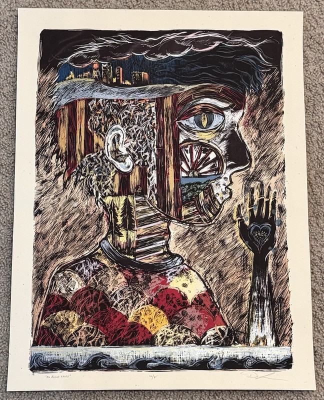 Dan Grzeca No Blind Spots Art Print 2006 Screen Print Poster S/# Edition of 85