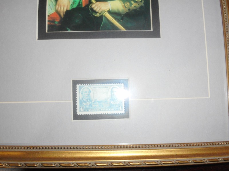 Stonewall Jackson, Commemorative framed stamp and print. gallery