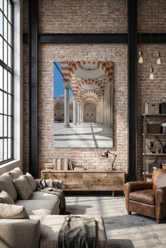 Richard Silver - Turkey, Istanbul Camlica Mosque Arches II - Paper or Canvas gallery