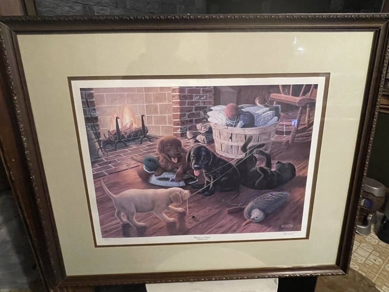 Randy McGovern Framed Print Limited Signed «Business as Usual» Matted Framed