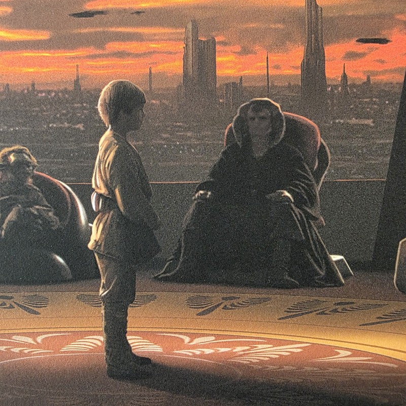 Star Wars Prequel Trilogy Artist Proof Edition 36"x12" 3 APs 23/25 Pablo Olivera gallery