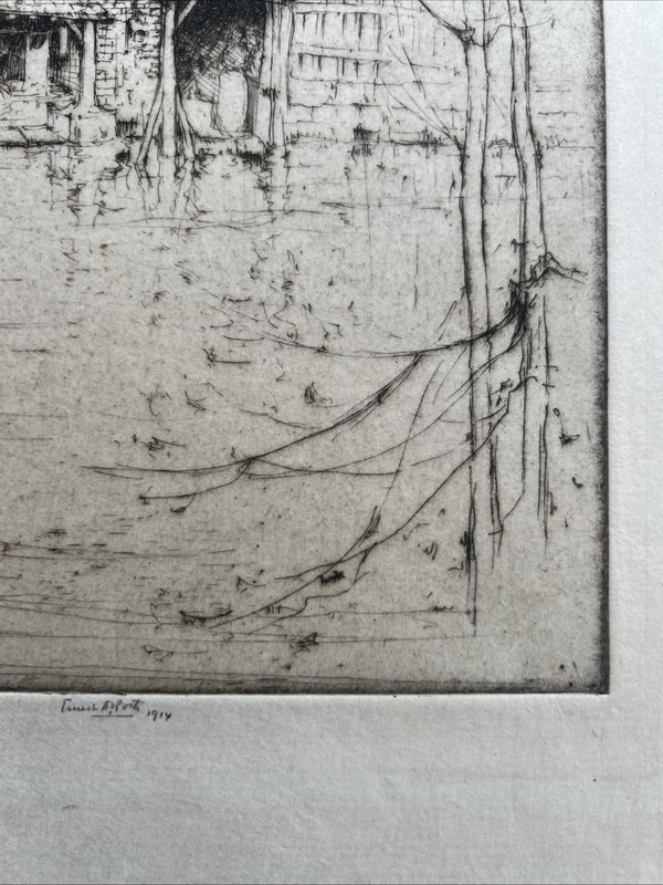 Ernest David Roth (American 1879–1964) Chartes/Chatres Signed 1914 Etching gallery