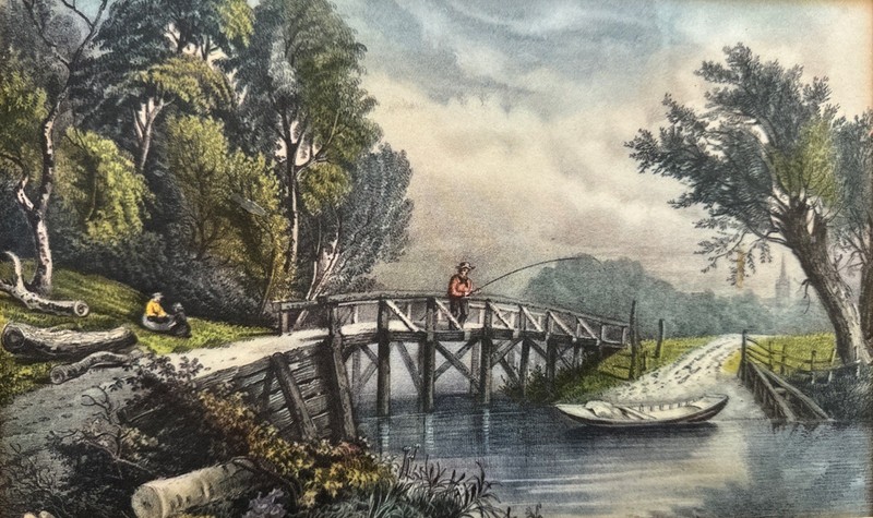 Currier and Ives Lithograph Print Reproductions Matted Lot Of 5 10 3/8”x 7 1/4” gallery