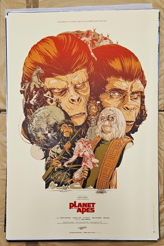 3G - Planet of the apes - Complete set of 6 prints - Mondo print - WYSIWYG gallery