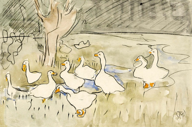 Ducks by Theo van Hoytema Art Print