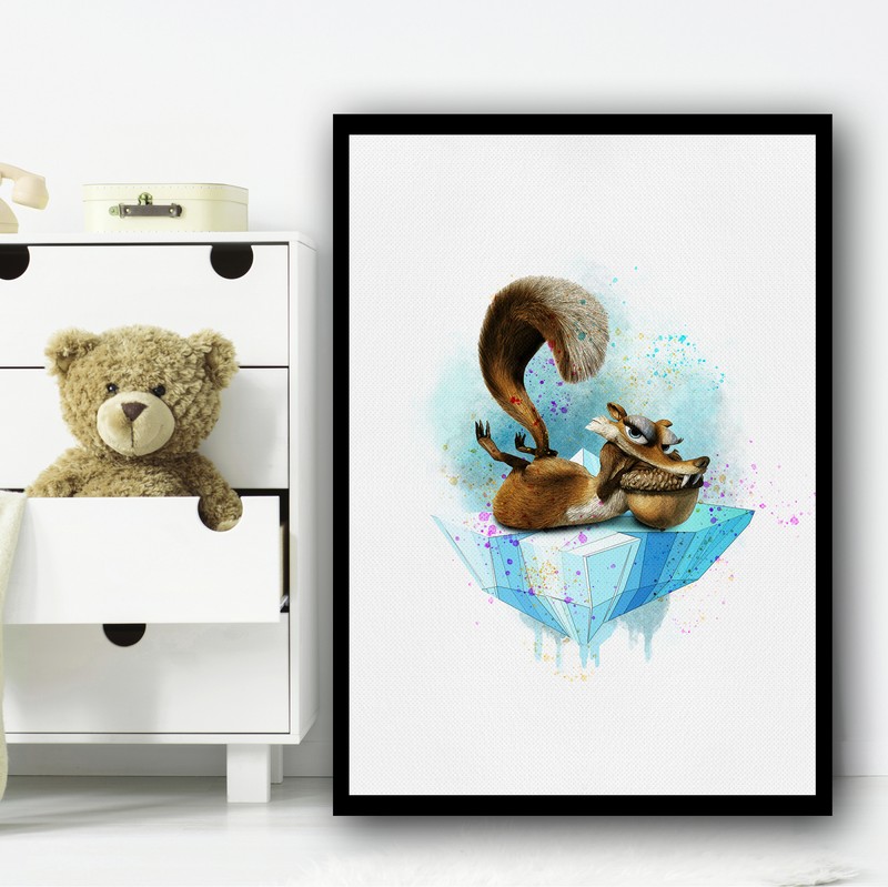 Children’s Kid’s Room Nursery Character Wall Art Print Design 48