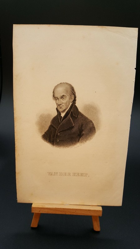 Johannes van der Kemp ANTIQUE STEEL ENGRAVING PORTRAIT Paper 145mm x 225mm